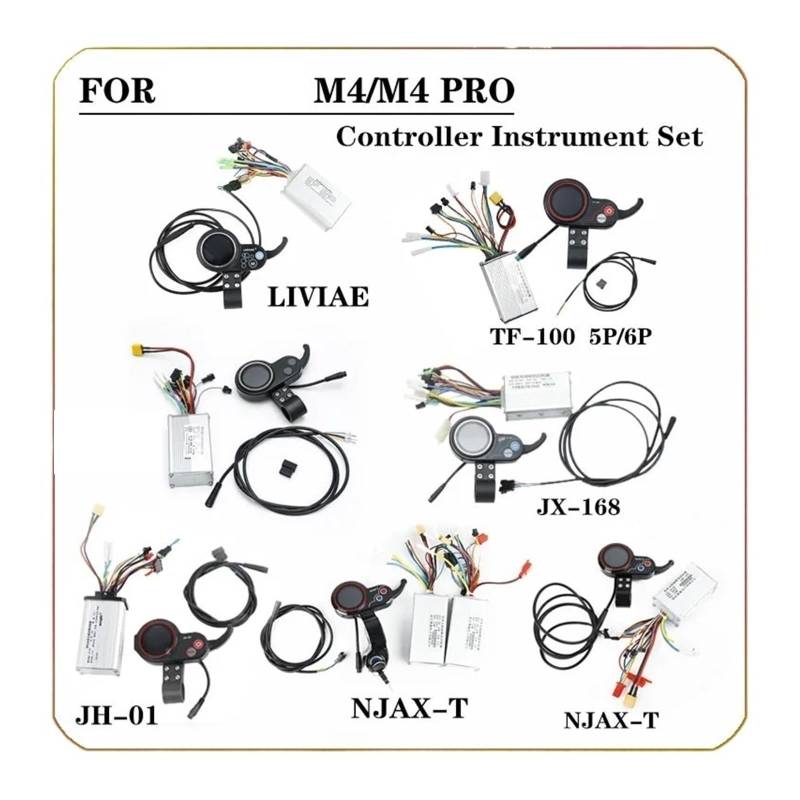 XEDLAMP Elektroroller-Controller + Instrumentendisplay, for TF-100 NJAX-T JX-168 LIVIAE JH01, Verschiedene Arten von unterstützenden Teilen Multifunktionales Scooter-Dashboard(1 pcs NJAX-T) von XEDLAMP