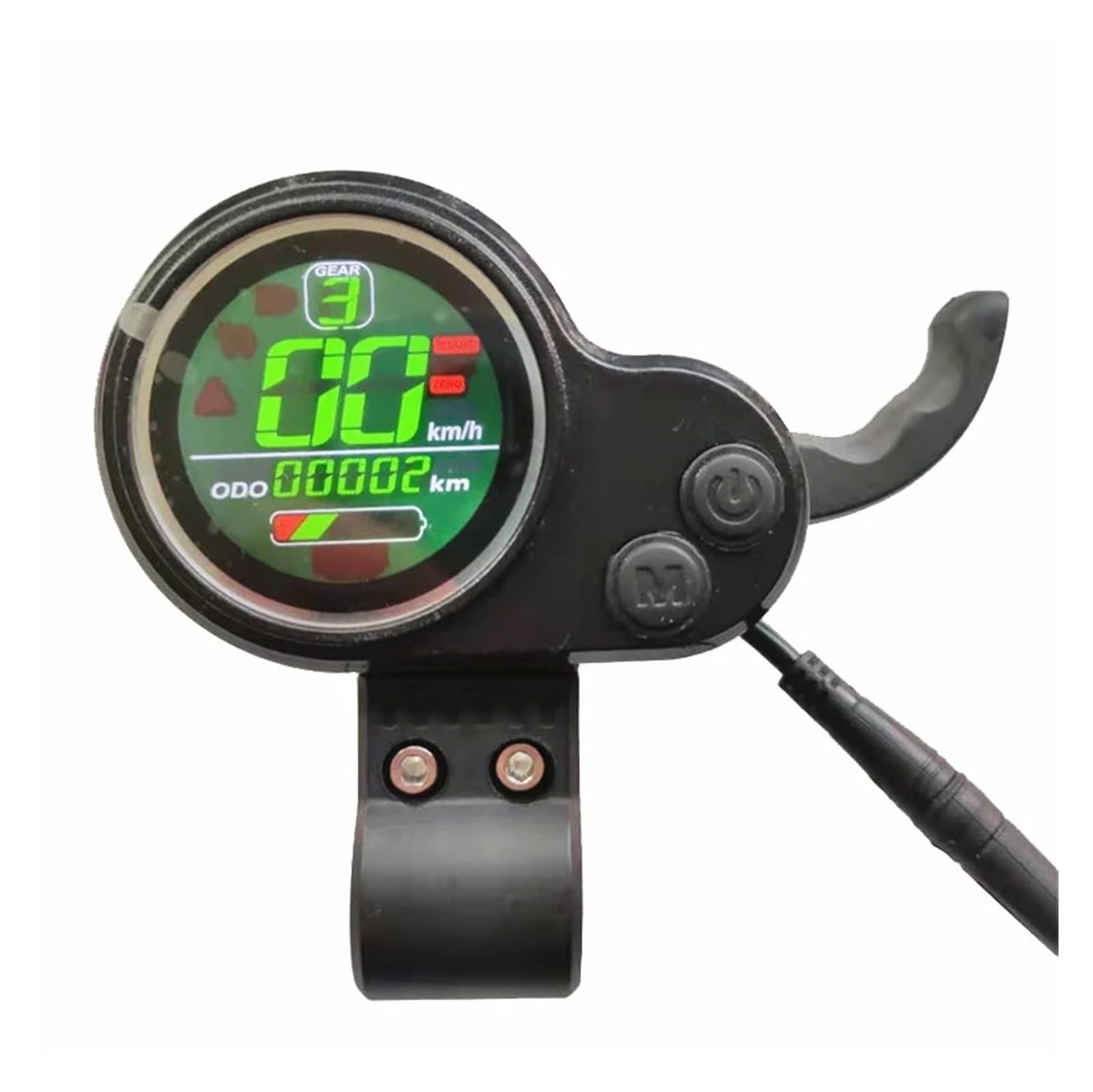 XEDLAMP Elektroroller-LCD-Messgerät, Leistungs- und Geschwindigkeitsanzeigeschalter, for Kugoo, for M4 Pro FLJ T113 Janobike, for ZERO, 10 x E-Bike-Universalzubehör Multifunktionales Scooter-Dashboard von XEDLAMP