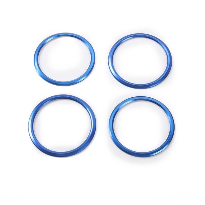 XEDLAMP Klimaanlage Outlet Vent Trim AC Ring Blenden, for Chevrolet, for Camaro, 2017 + Auto Styling Zubehör Dekorationen für Lüftungsschlitze im Auto(Blue) von XEDLAMP