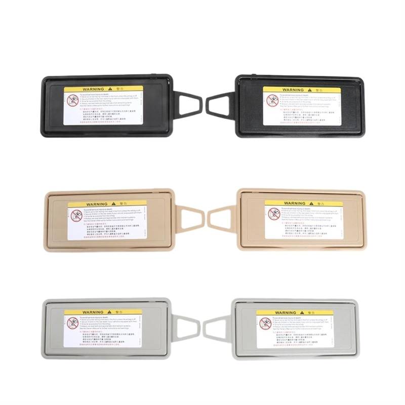 XEDLAMP Links/Rechts Schwarz Grau Beige Sonnenschutz Visier Make-Up Kosmetikspiegel Abdeckung, for Mercedes-Benz, W220 S Klasse A2208100110 Auto-Kosmetikspiegel(Beige Left) von XEDLAMP