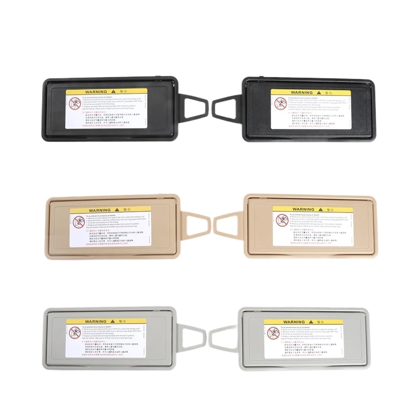 XEDLAMP Links/rechts Schwarz Grau Beige Sonnenschutz Visier Make-Up Kosmetikspiegel Abdeckung, for Mercedes-Benz, W220 S Klasse A2208100110 Auto-Kosmetikspiegel(Beige Right) von XEDLAMP