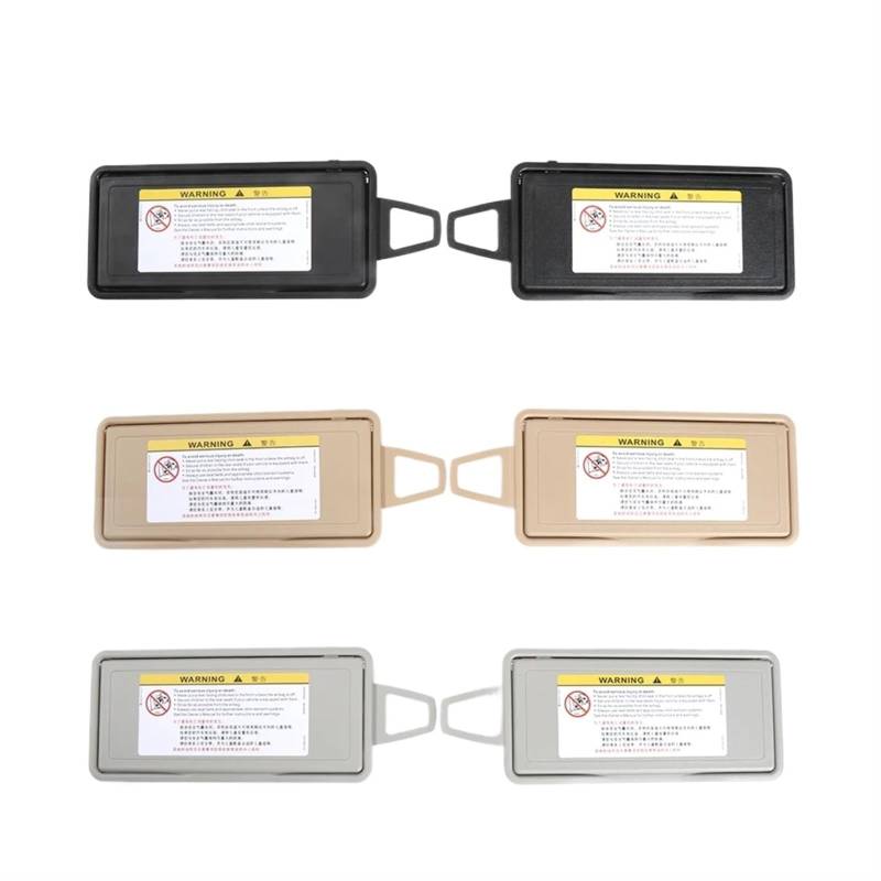 XEDLAMP Links/rechts Schwarz Grau Beige Sonnenschutz Visier Make-Up Kosmetikspiegel Abdeckung, for Mercedes-Benz, W220 S Klasse A2208100110 Auto-Kosmetikspiegel(Beige Right) von XEDLAMP