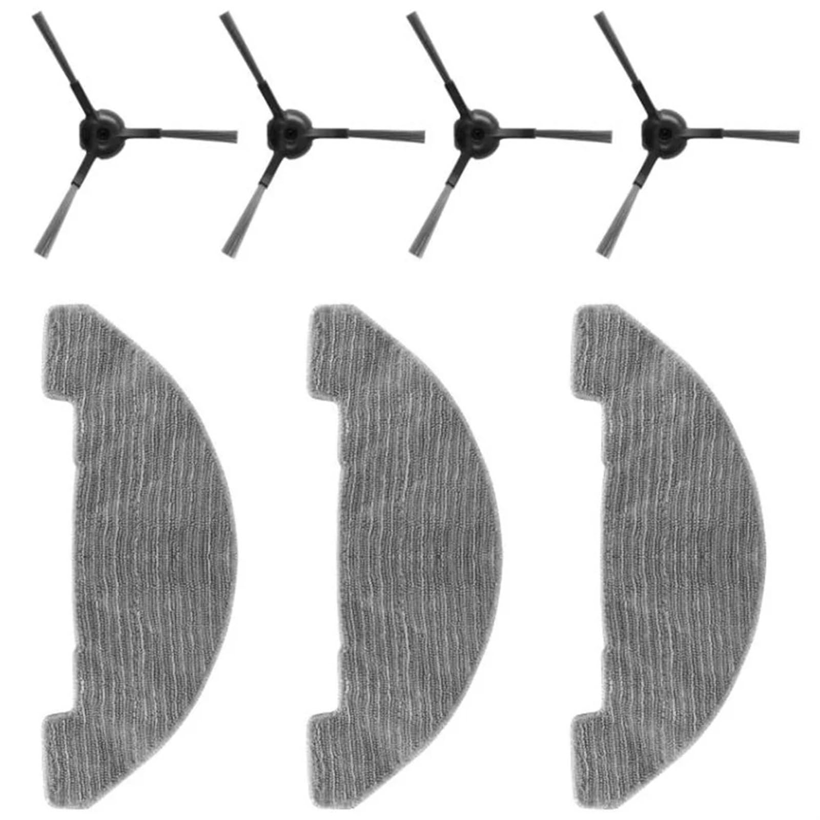 XEDLAMP Mopp-Pads und Seitenbürsten-Set, for XIEBro, for HR1010 Kehrroboter-Staubsauger, Ersatz-Staubsauger, Ersatzteil-Aufsätze Roboter-Sauger-Wischpad von XEDLAMP