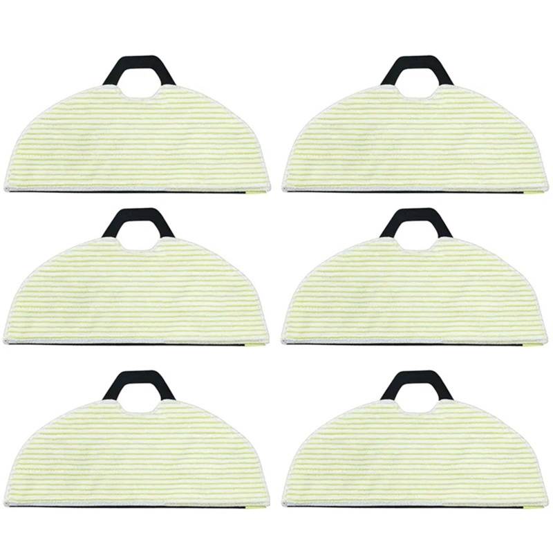 XEDLAMP Mopp Tuch Pad Kit, for Shark, for RV2001WD RV2002WD AV2001WD RV2000WD Staubsauger Lappen Ersatzteile Zubehör Roboter-Sauger-Wischpad(6pcs) von XEDLAMP