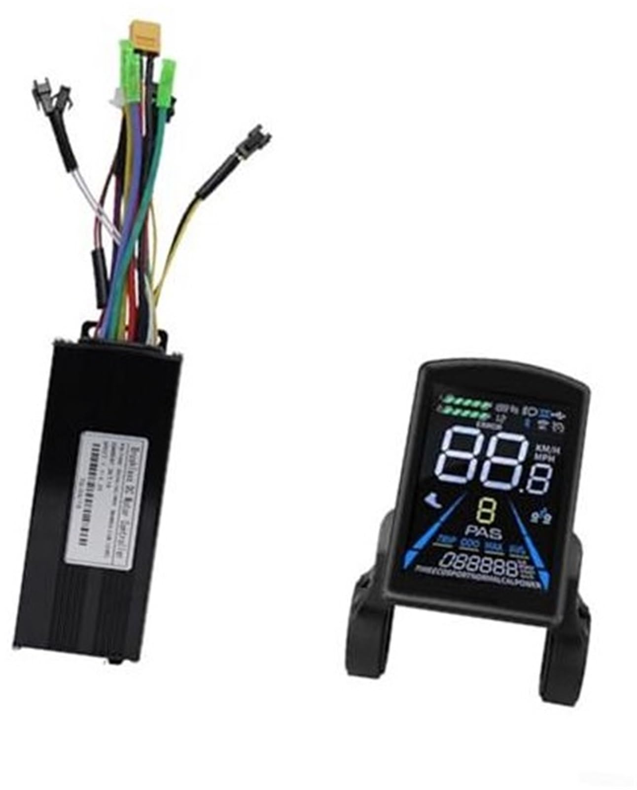 XEDLAMP Motor-Brushless-Controller E-Bike 30A, wasserdichtes S-100-LCD-Anzeigefeld Motor-Brushless-Controller Elektrofahrrad-Brushless-Controller-Kit Skateboard-Bildschirm von XEDLAMP