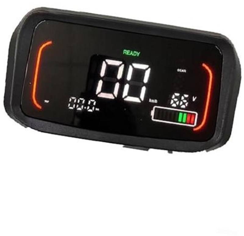 XEDLAMP Multifunktions-Messgerät for Elektrofahrzeuge, LCD-Bedienfeld 48V72V-Anzeigemessgerät for Elektroroller Skateboard-Bildschirm(Black Display+L Bracket) von XEDLAMP