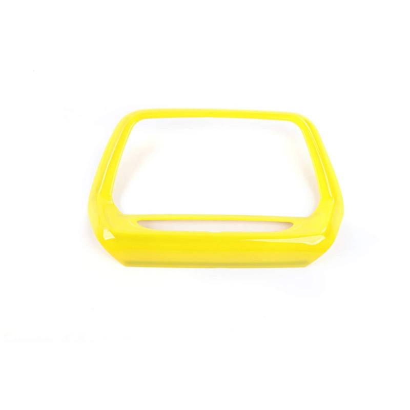 XEDLAMP Navigationsbildschirm GPS-Panel Dekoration Rahmenabdeckung Aufkleber Innenleisten, for Chevrolet, for Camaro 2017 bis 7 8 Zoll Auto-Lenkrad-Stick(Yellow,8inch) von XEDLAMP