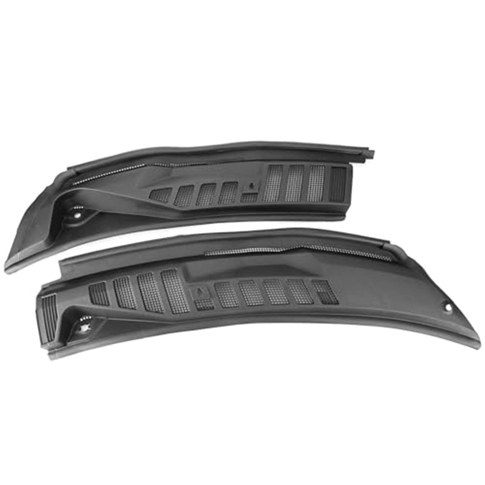 XEDLAMP Scheibenwischer-Kühlergrill-Abdeckplatte, for Ford, Super Duty F250 F350 2017–2022, links rechts vorne, Scheibenwischer-Kühlergrill-Einsatzplatte, ohne Düsenschläuche Abdeckung für Auto-Wische von XEDLAMP