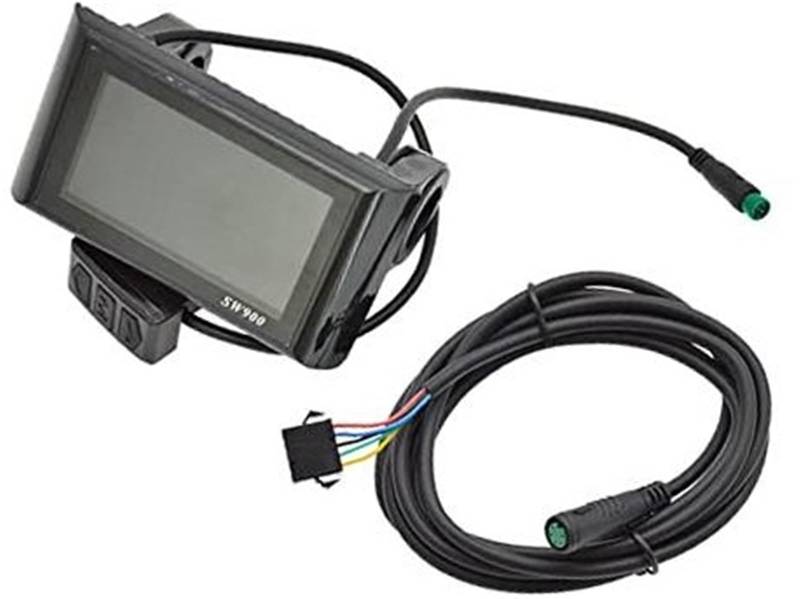 XEDLAMP Scooter-Controller, LCD-Buntdisplay-Bedienfeld 24–60 V, Elektroroller, E-Bike, SW900, 5-polig Skateboard-Bildschirm von XEDLAMP