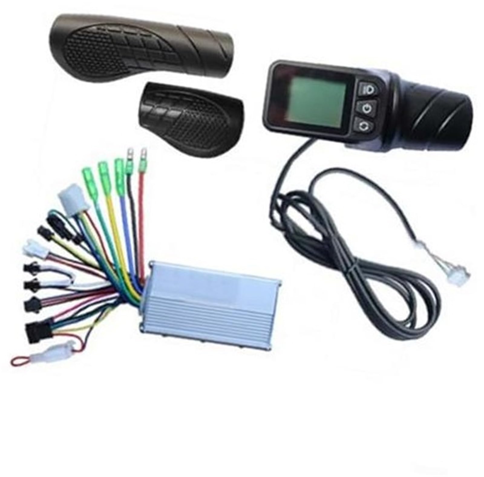 XEDLAMP Scooter Controller Kit, 36-60V EBike LCD Panel Display Elektrofahrrad Scooter Brushless Controller Kit Motorrad Meter Controller Skateboard-Bildschirm von XEDLAMP