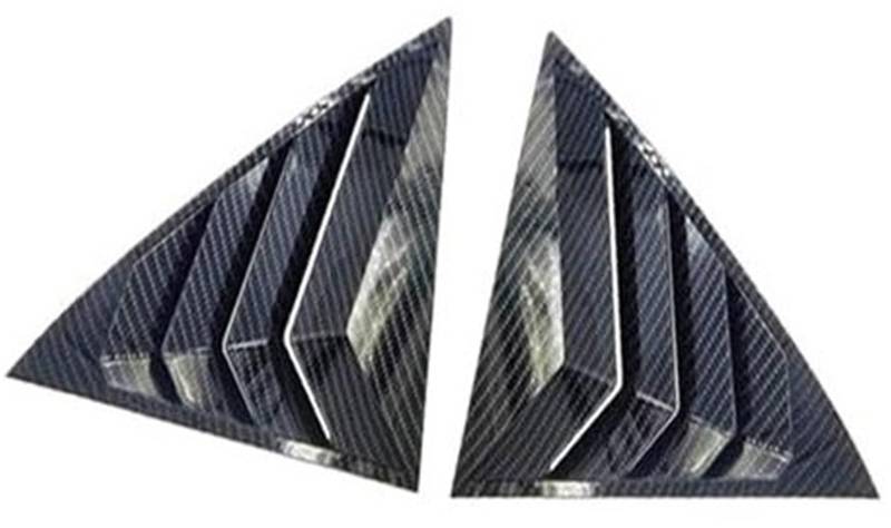 XEDLAMP Seitenfensterladen-Abdeckungs-Zieraufkleber, for Toyota, Camry Limousine 2006–2011, Lüftungsschaufel, ABS-Kohlefaser-Zubehör, Auto-Hecklamellenfenster Rollo für die Heckscheibe von XEDLAMP