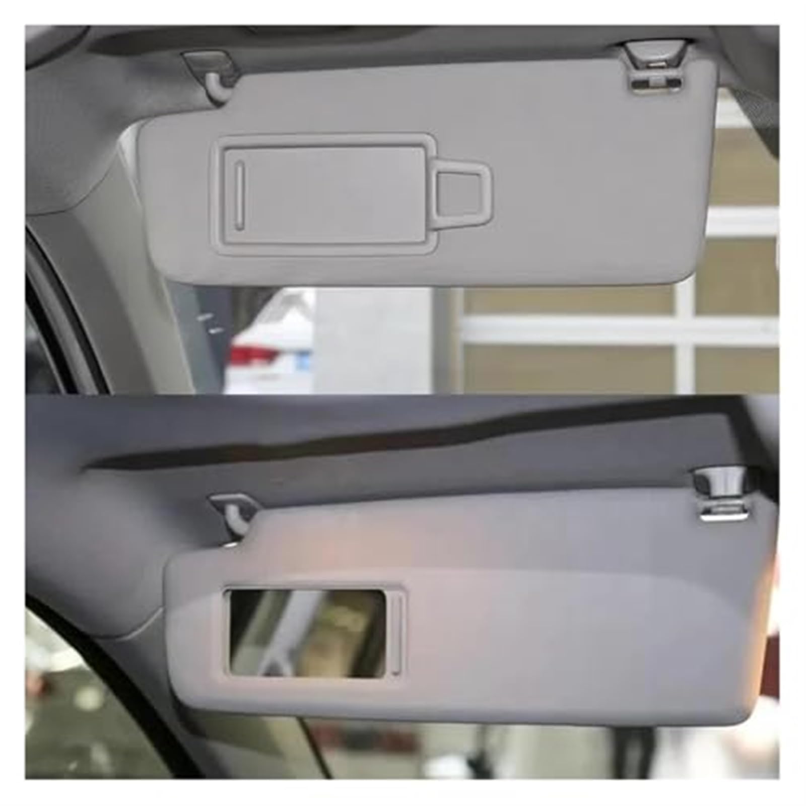 XEDLAMP for VW, for Teramont, for Tiguan, L 2016–2022, graue Sonnenblende, Auto-Sonnenblende, Blockschirm Kosmetikspiegel mit Sonnenblende für Autos(Right Grey) von XEDLAMP