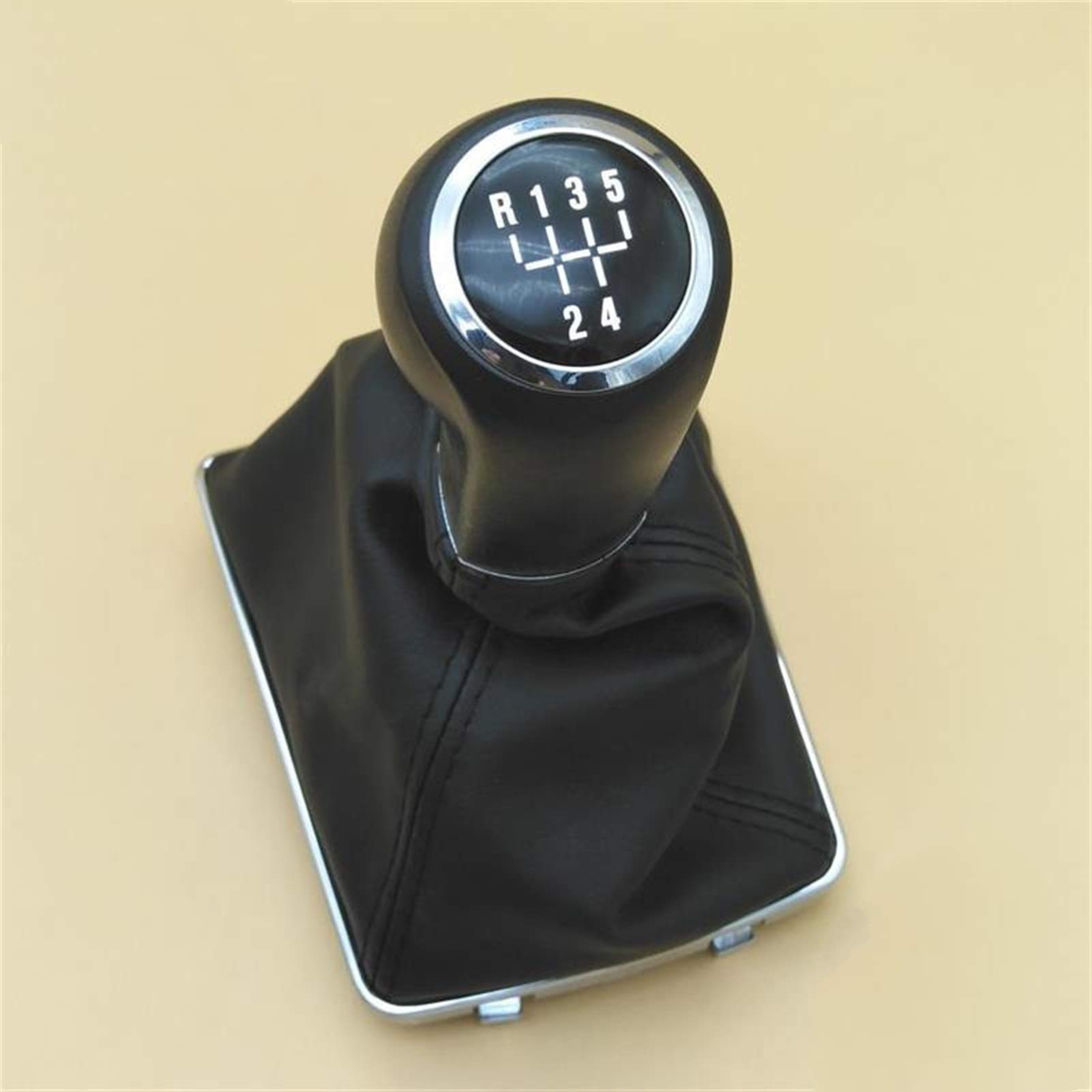 XEDLAMP for Vauxhall, for Opel, Astra H 2004 2005 2006 2007 2008 2009 2010. Auto-Styling, 5-Gang-Automatik-Auto-Schaltknauf, Ledermanschette Auto-Schalthebelknauf von XEDLAMP