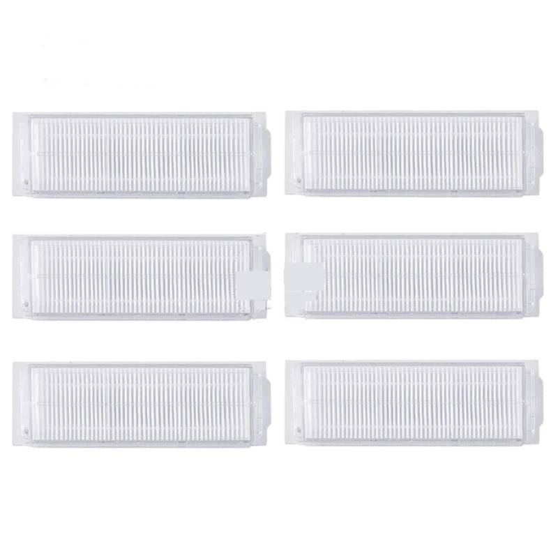 XEDLAMP for Xiaomi, Roboter Vakuum S10 Zubehör Staubsauger Ersatzteile Ersatz Wichtigsten Pinsel Hepa-Filter Mopp Tuch(6 Filters) von XEDLAMP