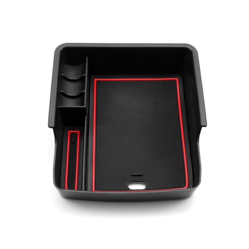 Armlehnenbox Auto-Armlehnen-Aufbewahrungsbox Für X&Ceed SUV 2020+ Central Control Armrest Box Auto Interior(Rot) von XENITE