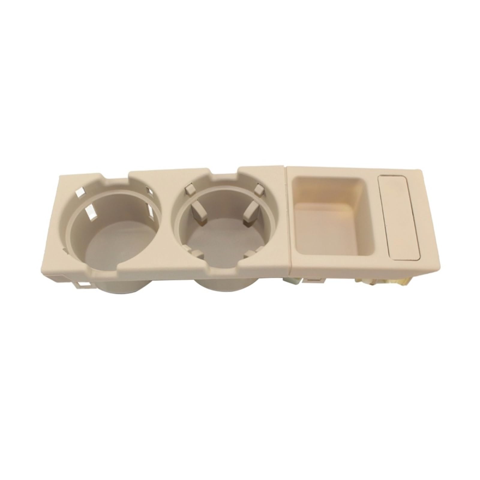 Armlehnenbox Münzhalter + Getränkehalter Für 3er E46 1999–2006, Doppelloch-Aufbewahrungsbox Für Die Vordere Mittelkonsole Von Autos, 51168217953(Beige) von XENITE