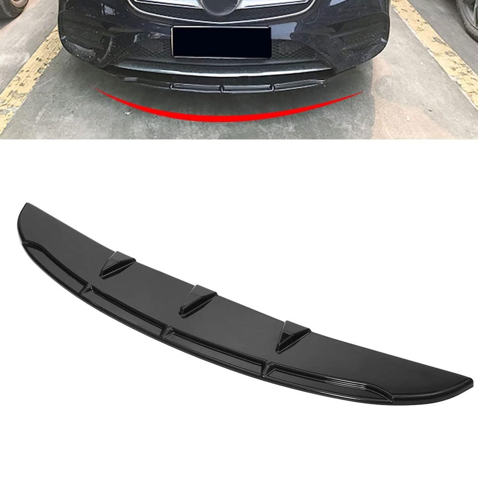 Frontspoiler Lippe Spoilerlippe Splitter Für Smart forfour Fortwo 451 453, Stoßstange Lippe Front Spoiler Tuning Auto zubehör von XENITE