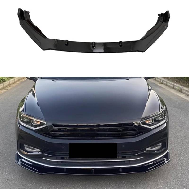 Frontspoiler Lippe Spoilerlippe Splitter Für VW Passat B8 Limousine/Variant/Alltrack Facelift 2019-2023, Stoßstange Lippe Front Spoiler Tuning Auto zubehör,Alltrack von XENITE