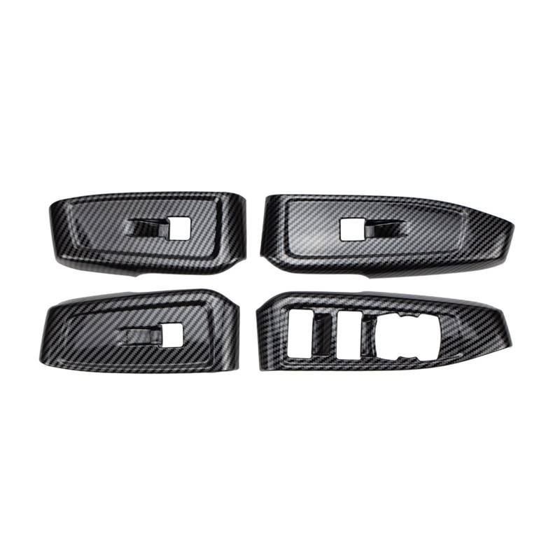 Innenleisten 4 STÜCKE ABS LHD RHD Fensterglas Lift Trim Switch Button Panel Interior Dekorative Für Ranger Everest 2023(RHD) von XENITE