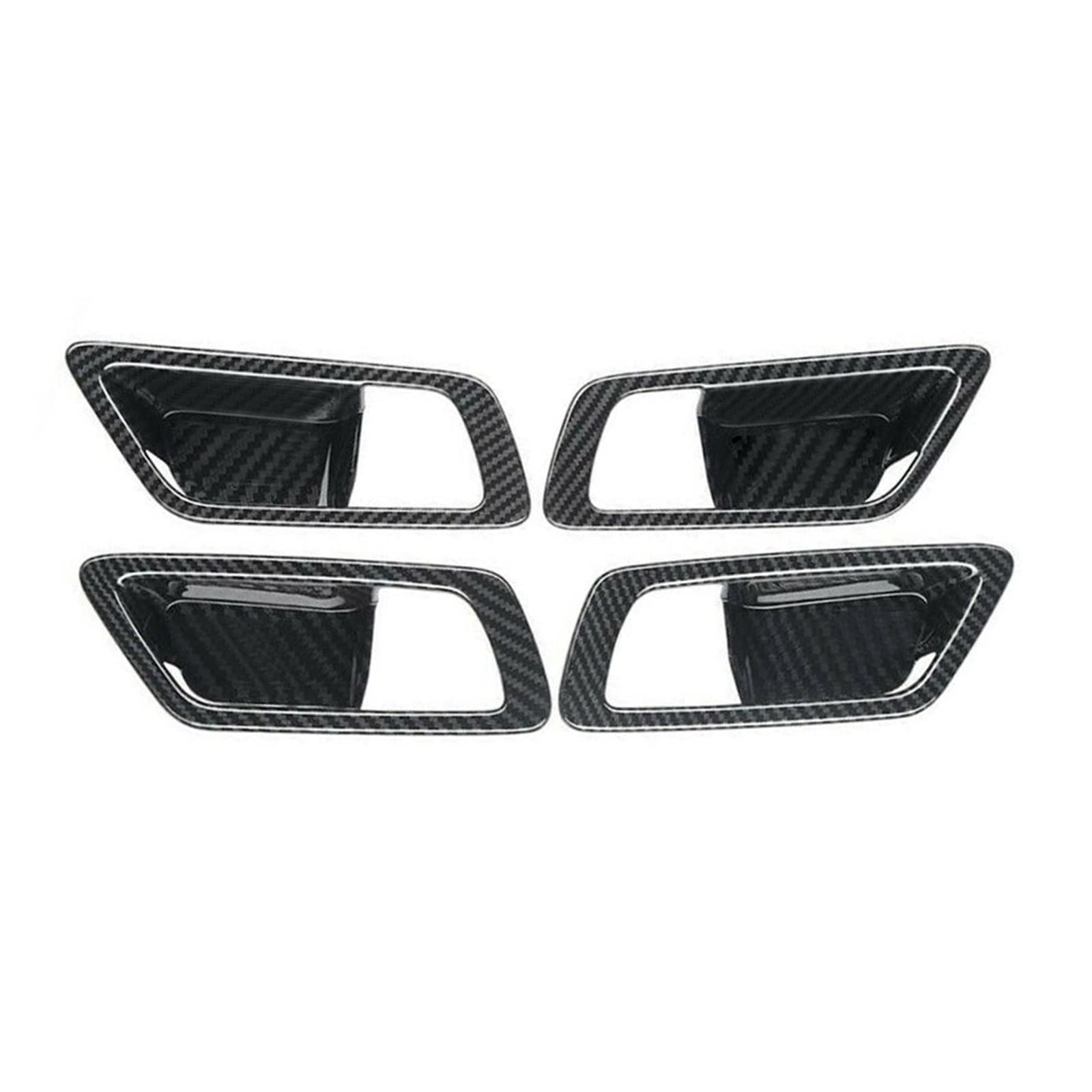 Innenleisten 4Pcs ABS Carbon Look Innentürgriff Bowl Cover Trim Autozubehör Für CHR C-HR 2016-2021 von XENITE