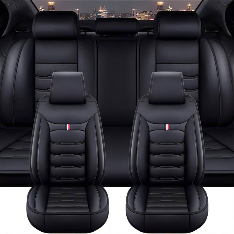 XENITE Autositzbezüge für KIA Ceed/Cee'd Hatchback/SW Edition II (JD) 2012 2013 2014 2015 2016 2017 2018, Custom Car Seat Cover Sets Full Set Sitzbezüge Sitzbezug Auto Zubehör Innenraum,Black von XENITE