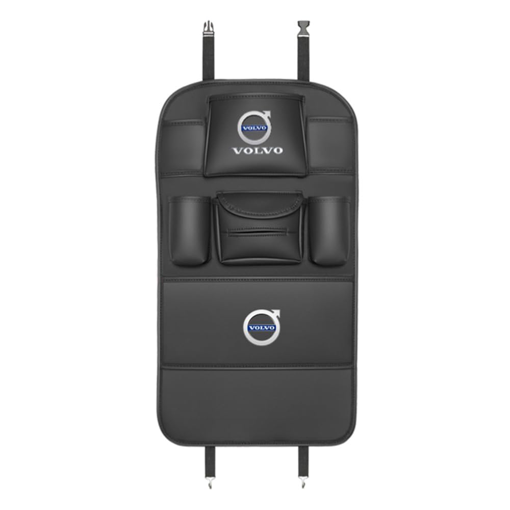 XENITE Autositze Anti Kick Pad für Volvo C40 S60 S60L S90 XC40 XC60 XC70 XC90 S40 Autositz Rückenlehnen Sitzschoner Organizer Sitzschutz Zubehör,1PCS-Blackstyle von XENITE