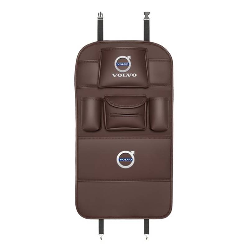 XENITE Autositze Anti Kick Pad für Volvo C40 S60 S60L S90 XC40 XC60 XC70 XC90 S40 Autositz Rückenlehnen Sitzschoner Organizer Sitzschutz Zubehör,1PCS-Coffeestyle von XENITE