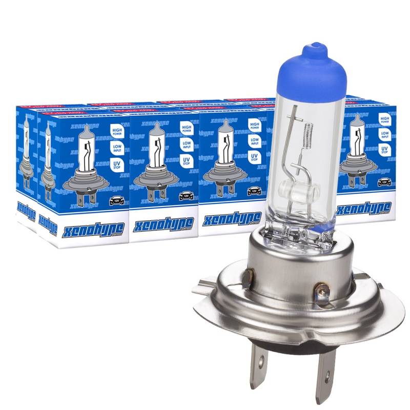 XENOHYPE 10x H7 12V 55W PX26d Premium Halogen Lampen Autolampe Scheinwerfer Lampe Ersatzlampen Abblendlicht Fernlicht Nebellicht von XENOHYPE