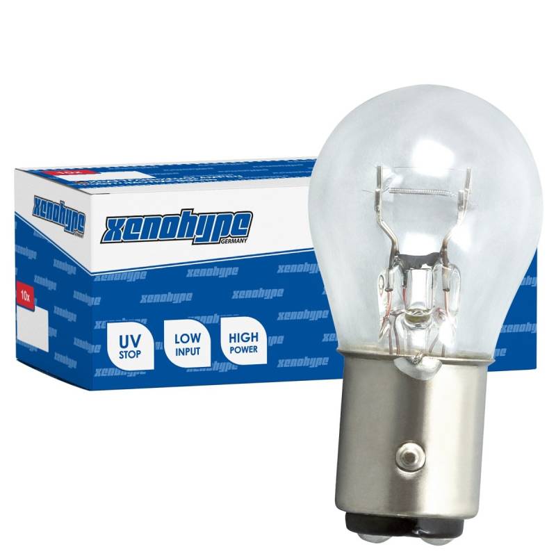 10x P21/5W XENOHYPE Premium BAY15d 24 V 21/5 Watt LKW Kugellampe von XENOHYPE