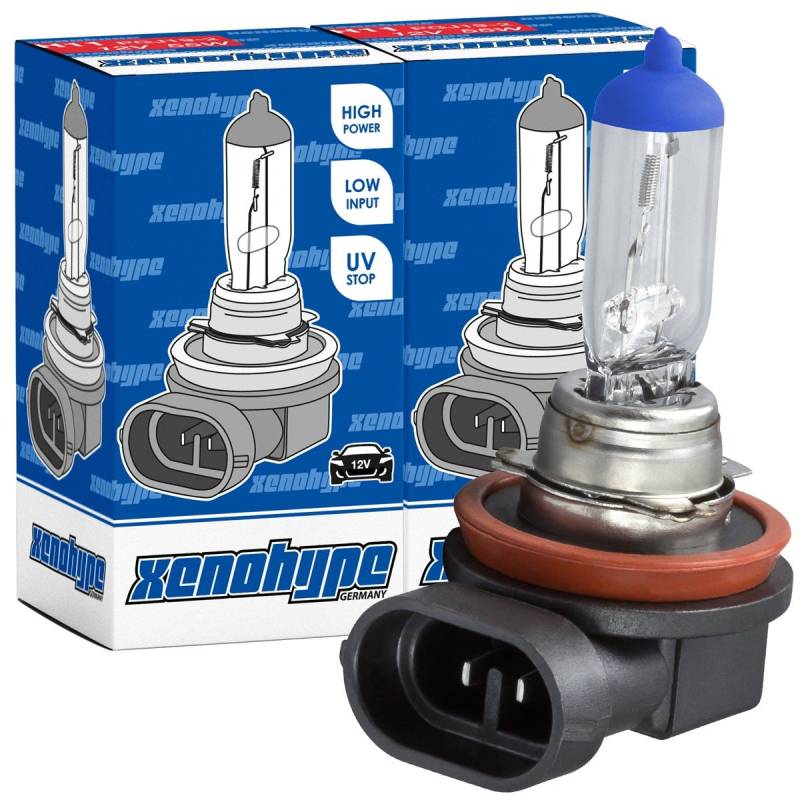 XENOHYPE 2x H11 Classic Halogen Auto Lampe 12V 55 Watt PGJ19-2 von XENOHYPE