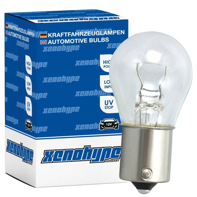 4x P21W XENOHYPE Premium BA15s 24 V 21 Watt LKW Kugellampe von XENOHYPE