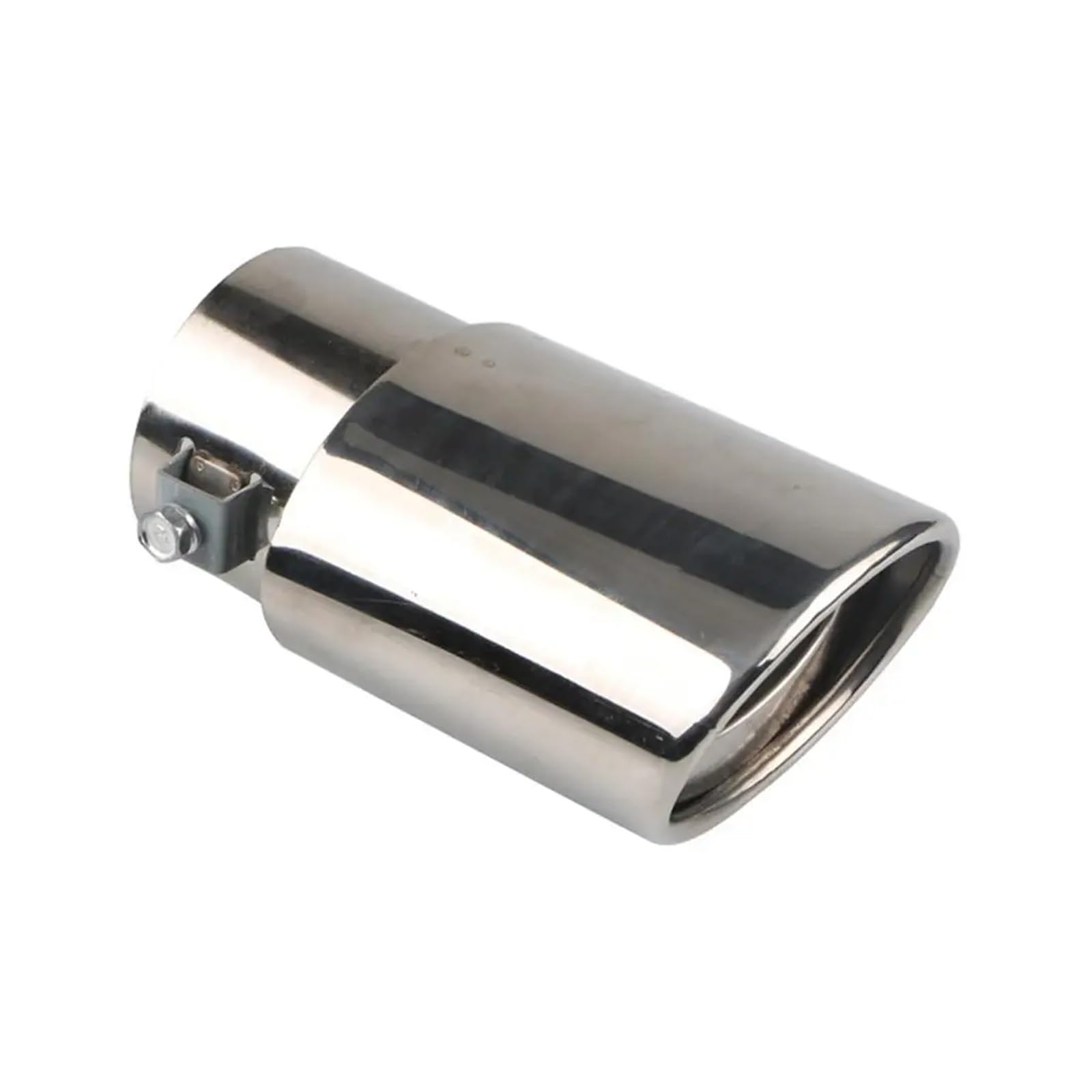 Auto-Auspuffrohr 63mm Autoauspuff Schalldämpfer Spitze Edelstahl Endrohr Auspuffrohr Modifikation Zubehör Außenzubehör Auto Auspuff Endrohr(Silver Straight) von XEXJHQQ