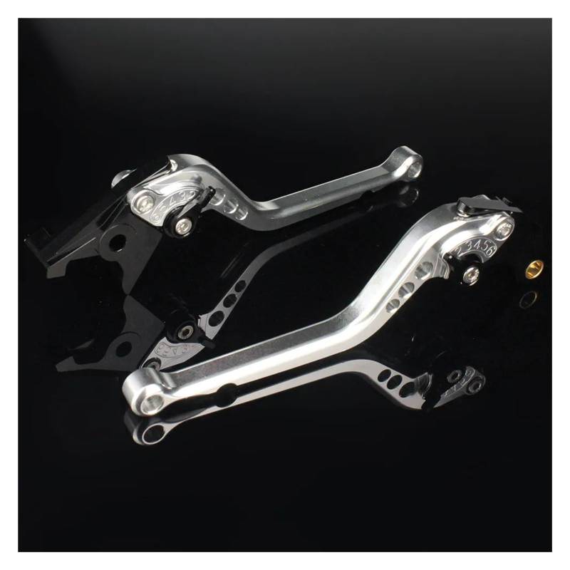 Bremskupplung Hebel Für Suzuki Für GSF650 Für Bandit 2005-2006 CNC Einstellbare Bremse Kupplung Hebel Motorrad Zubehör Lenker Bremshebel(177mm Silver) von XEXJHQQ