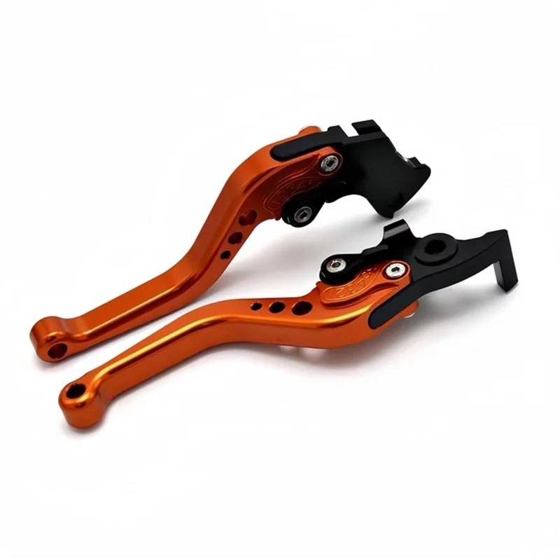 Bremskupplung Hebel Für TMAX 500 2010-2011 Für TMAX 530 2012-2016 CNC Parkgriff Kupplung Bremshebel Motorradzubehör Lenker Bremshebel(Orange) von XEXJHQQ