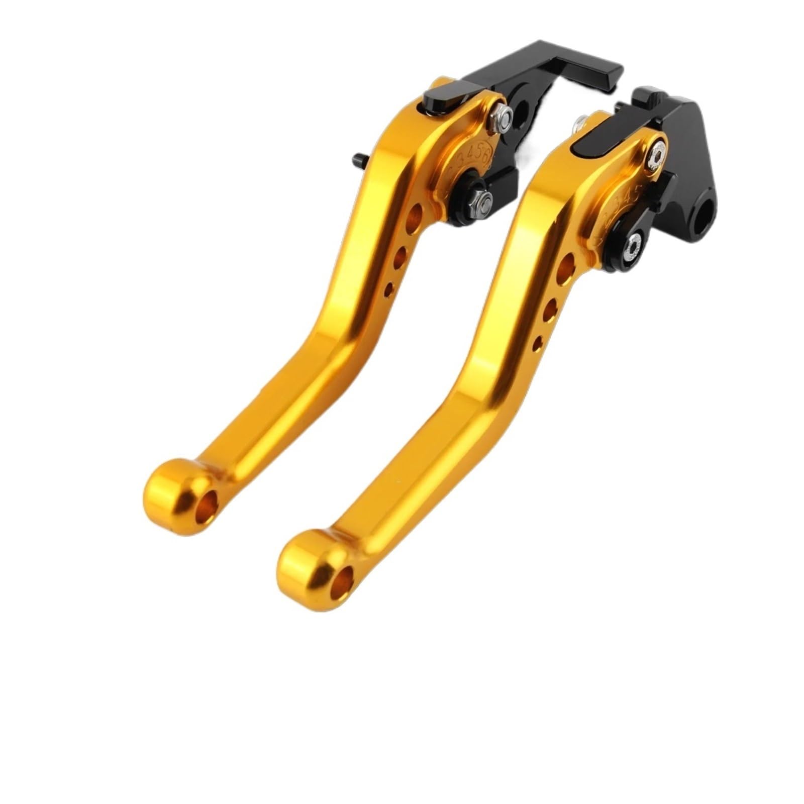 Bremskupplung Hebel Für VT750 Für Phantom Für Shadow 2010-2020 Motorrad Zubehör Kurze Bremse Kupplung Hebel Griffe Lenker Bremshebel(Gold) von XEXJHQQ