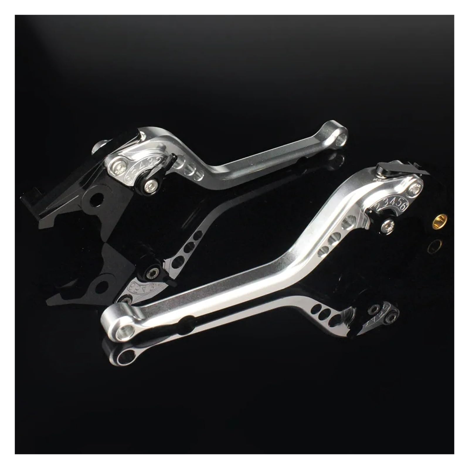 Bremskupplung Hebel Für XJ600 S Für Diversion XJ600 1992–2003 CNC-Verstellbarer Motorrad-Bremskupplungshebel Lenker Bremshebel(177mm Silver) von XEXJHQQ