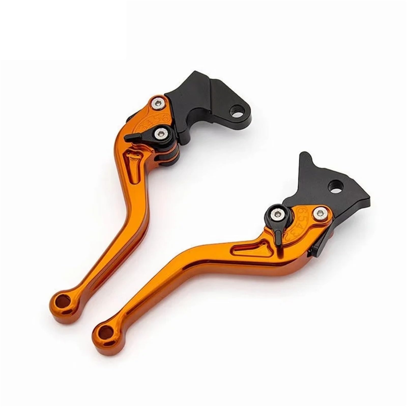 Bremskupplung Hebel Für YFM 700 Für Raptor 700R 2007-2017 CNC Motorrad Bremse Kupplungshebel Einstellbare Aluminium Hebel Lenker Bremshebel(Orange 147mm) von XEXJHQQ