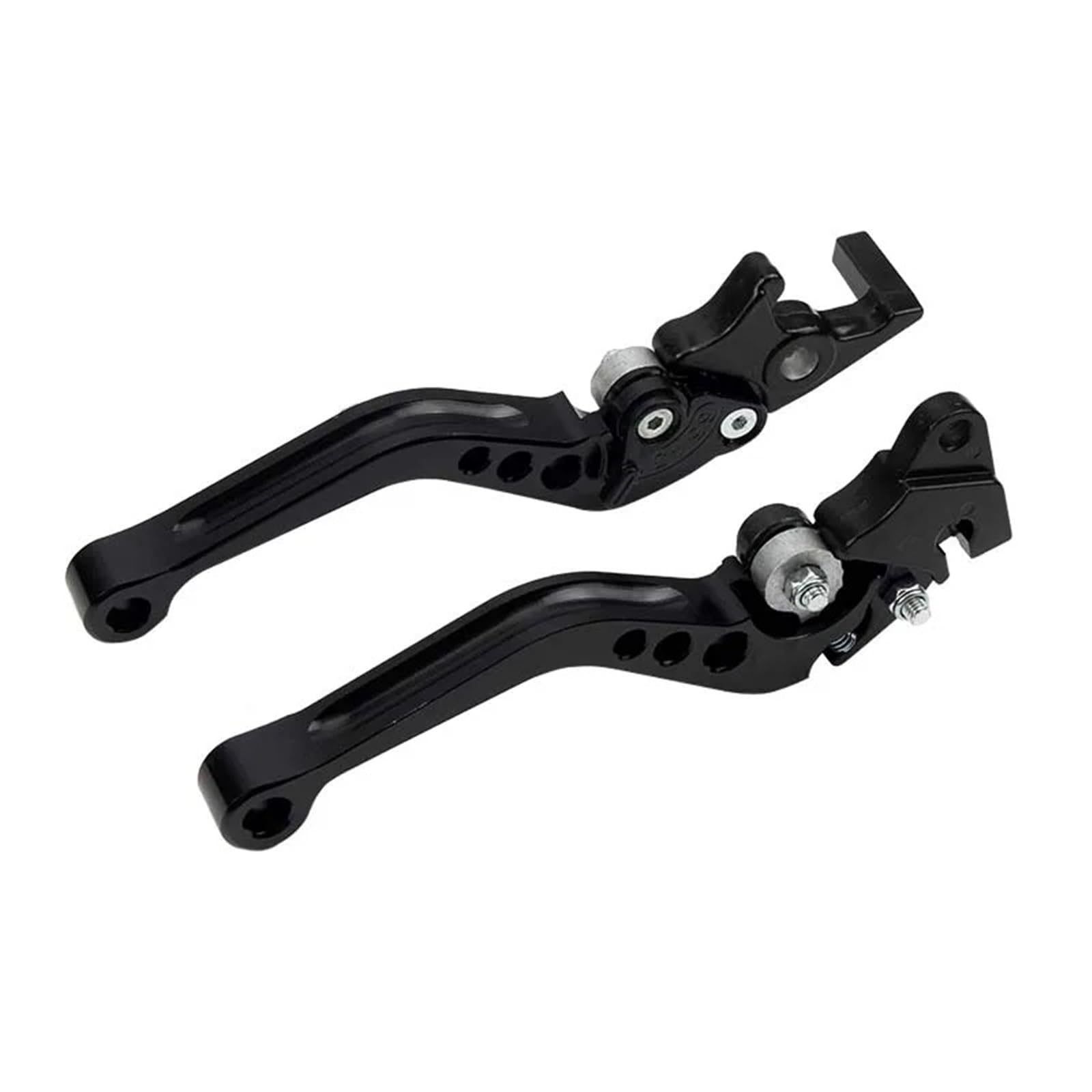 Bremskupplung Hebel Universal Motorrad CNC Aluminium Legierung Kupplung Bremsgriff Trommel Hebel Motorrad Zubehör Lenker Bremshebel(Black) von XEXJHQQ