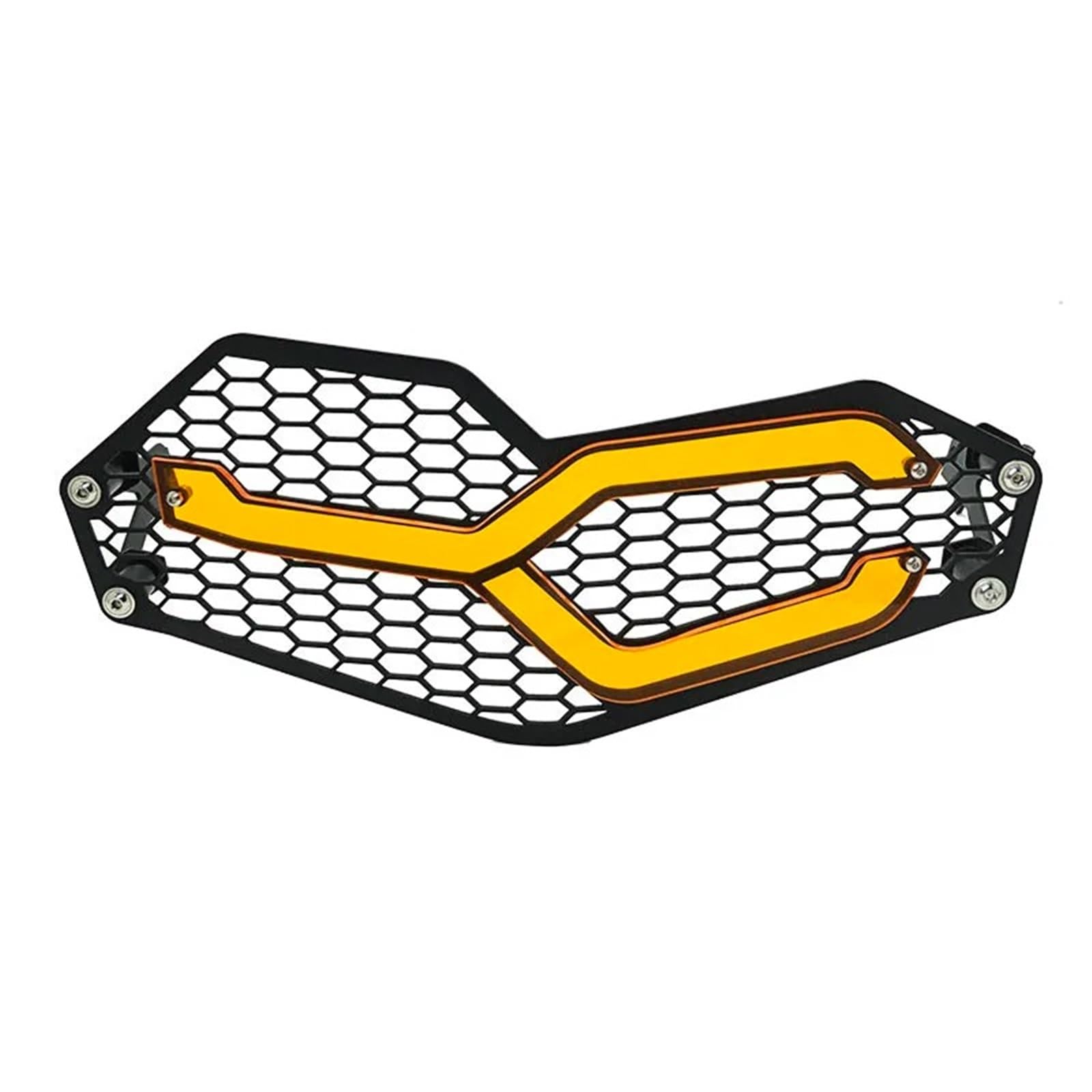 Für F850GS 2018-2021 Für F750GS 2018-2021 Scheinwerfer Schutz Grille Grill Abdeckung Schutz Motorrad Zubehör Motorrad Scheinwerfer Lichtabdeckung(Orange) von XEXJHQQ