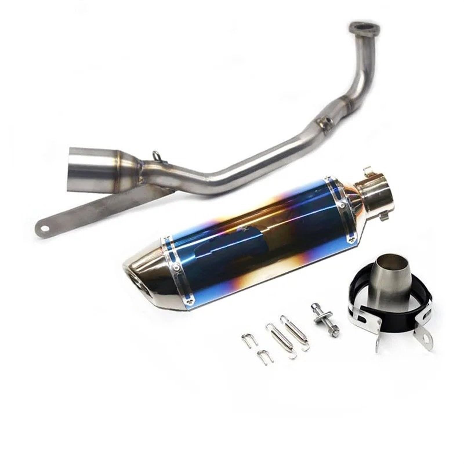 Für Nmax155 2021 Motorrad Auspuffrohr Edelstahl Link Front Header Rohr Motorrad Auspuff Mittelrohr Pipe Exhaust(A) von XEXJHQQ