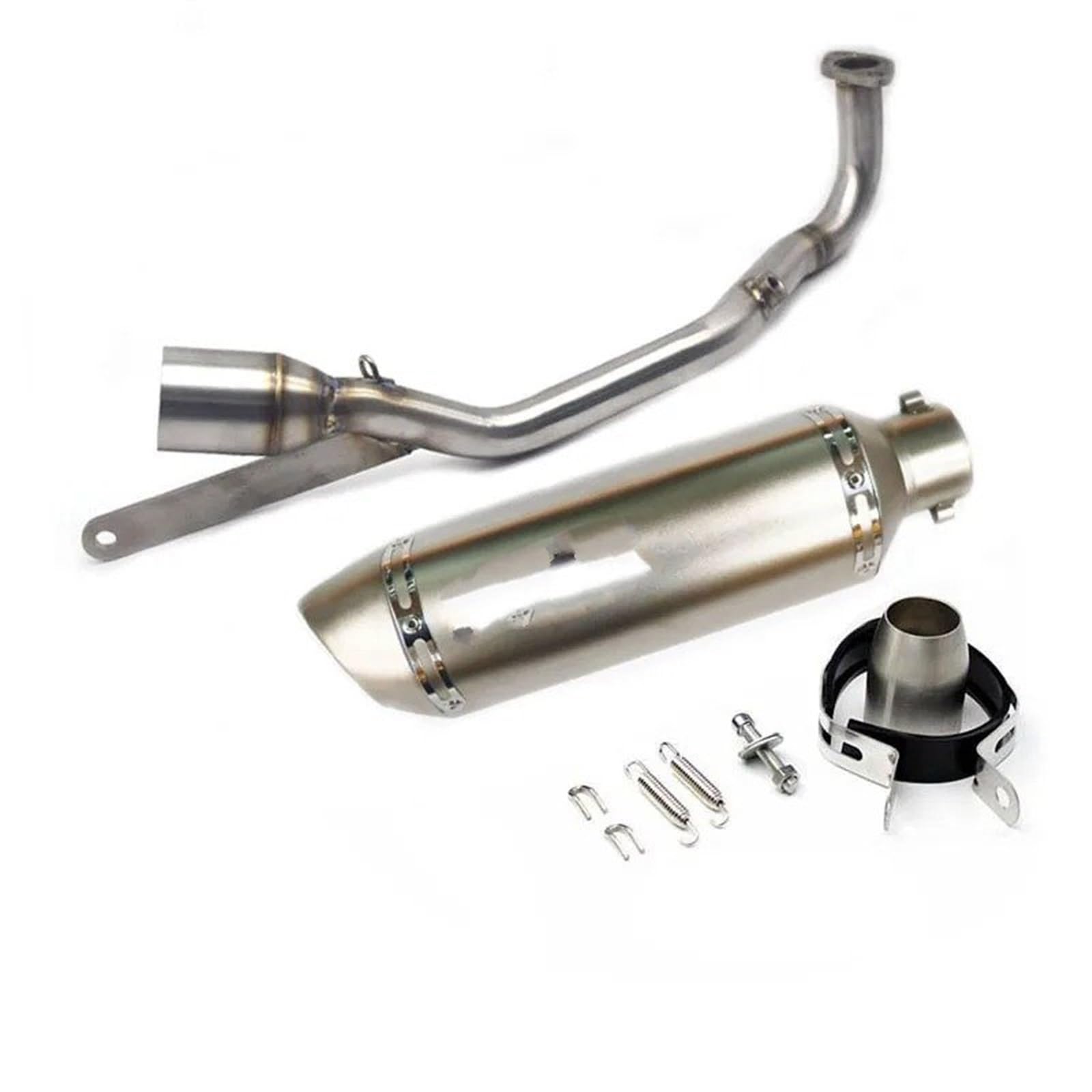 Für Nmax155 2021 Motorrad Auspuffrohr Edelstahl Link Front Header Rohr Motorrad Auspuff Mittelrohr Pipe Exhaust(C) von XEXJHQQ