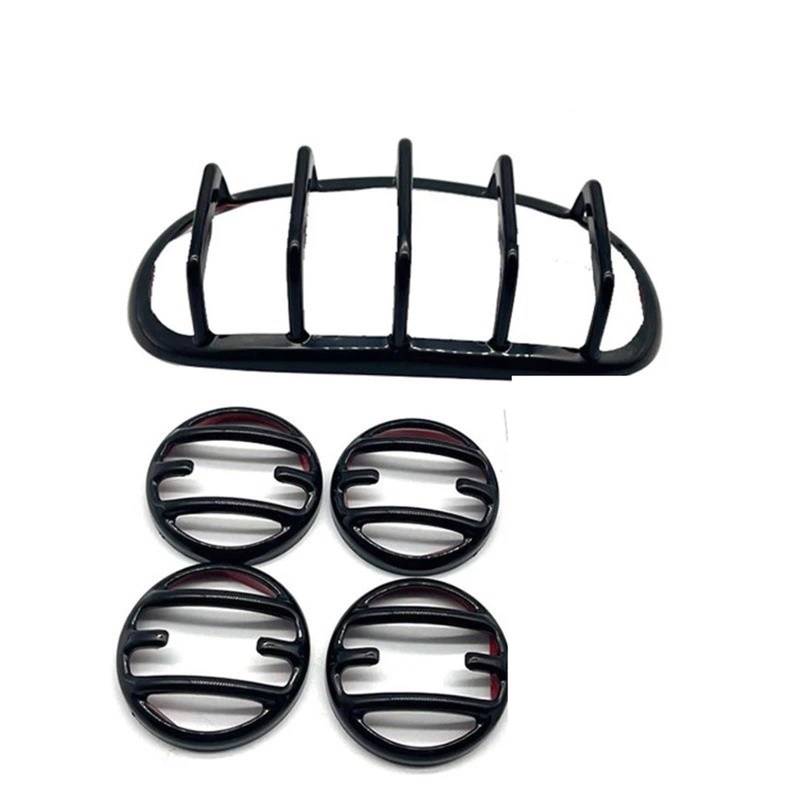 Für Rebel Für CMX300 Für CMX500 Für CMX1100 2020-2024 Motorrad Scheinwerfer Grill Abdeckung Vorderen Kopf Licht Lampe Schutz Schutz Motorrad Scheinwerfer Lichtabdeckung(Glossy Black 5 Pcs) von XEXJHQQ