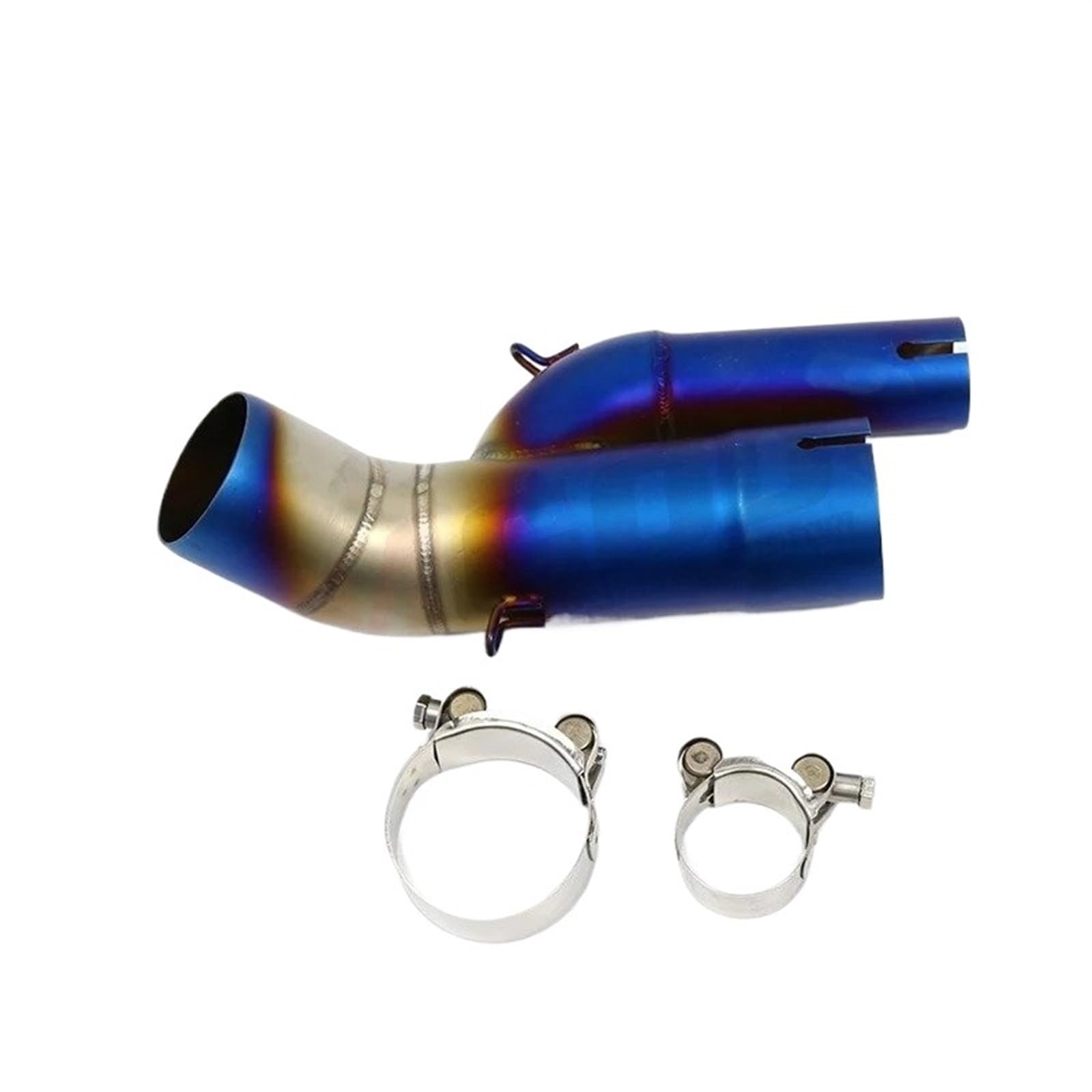 Für S1000RR Für S1000R Escape Moto PitBike Edelstahl Motorrad Auspuff Modifizierte Slip-on Mittleren Link Rohr Motorrad Auspuff Mittelrohr Pipe Exhaust(B) von XEXJHQQ