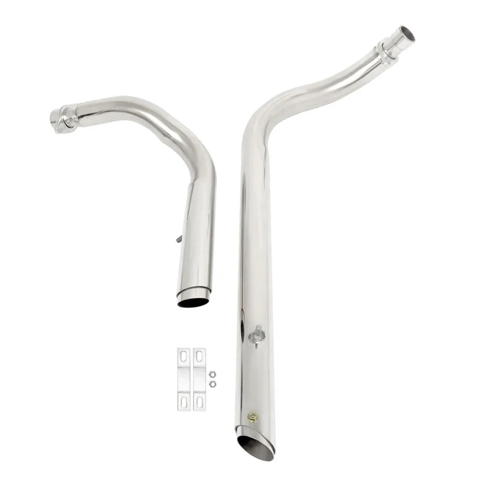 Für Shadow Für Aero 750 Für VT750 Für VT750C Für VT400 Motorrad-Auspuffschalldämpfer-Kit Mit Abnehmbarem Schalldämpfer Motorrad Auspuff Mittelrohr Pipe Exhaust(White) von XEXJHQQ