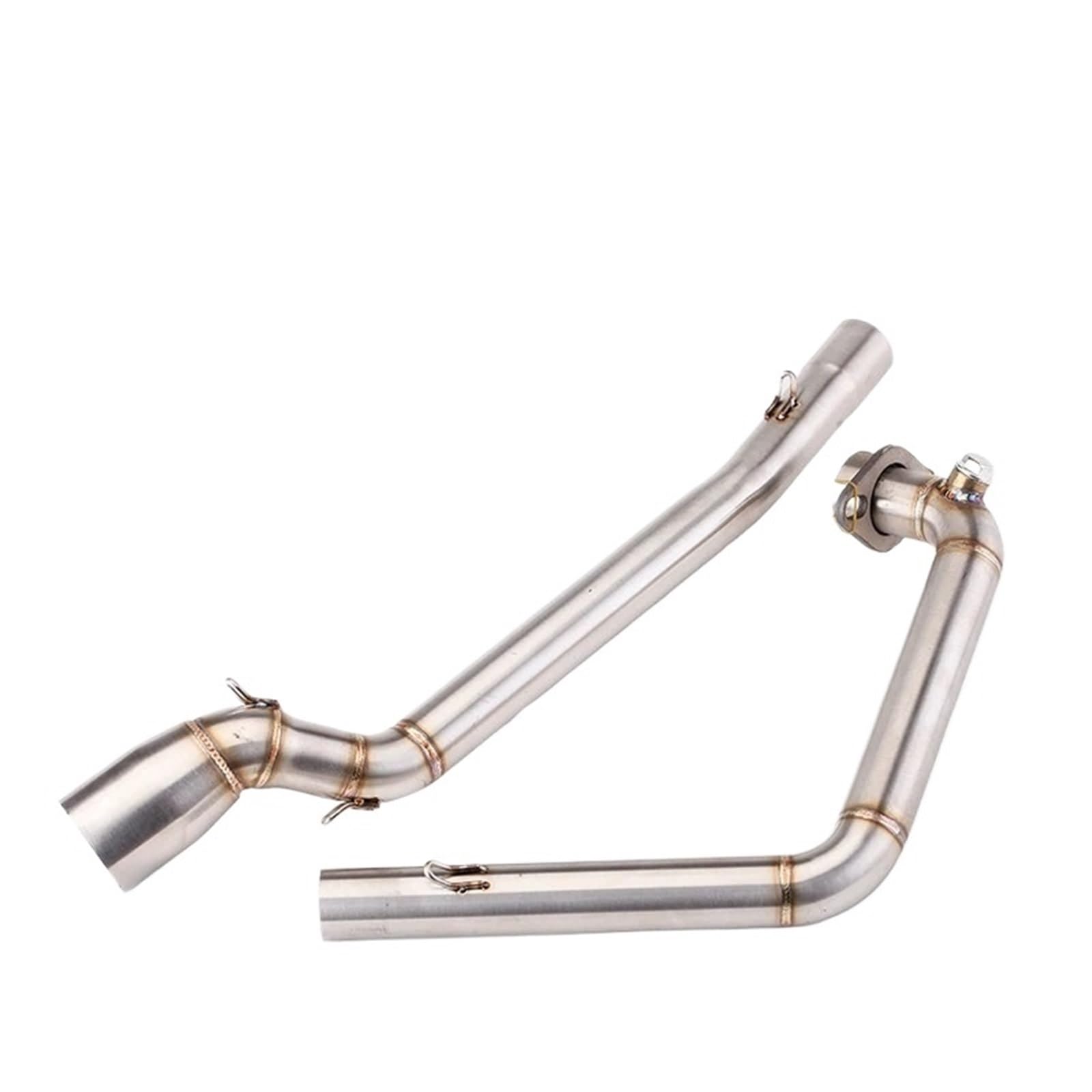 Für Suzuki Für GSXR150 Für GSXR125 Motorradauspuff Schalldämpferrohr Modifiziertes Komplettsystem Slip-on-Auspuff Motorrad Auspuff Mittelrohr Pipe Exhaust(A) von XEXJHQQ