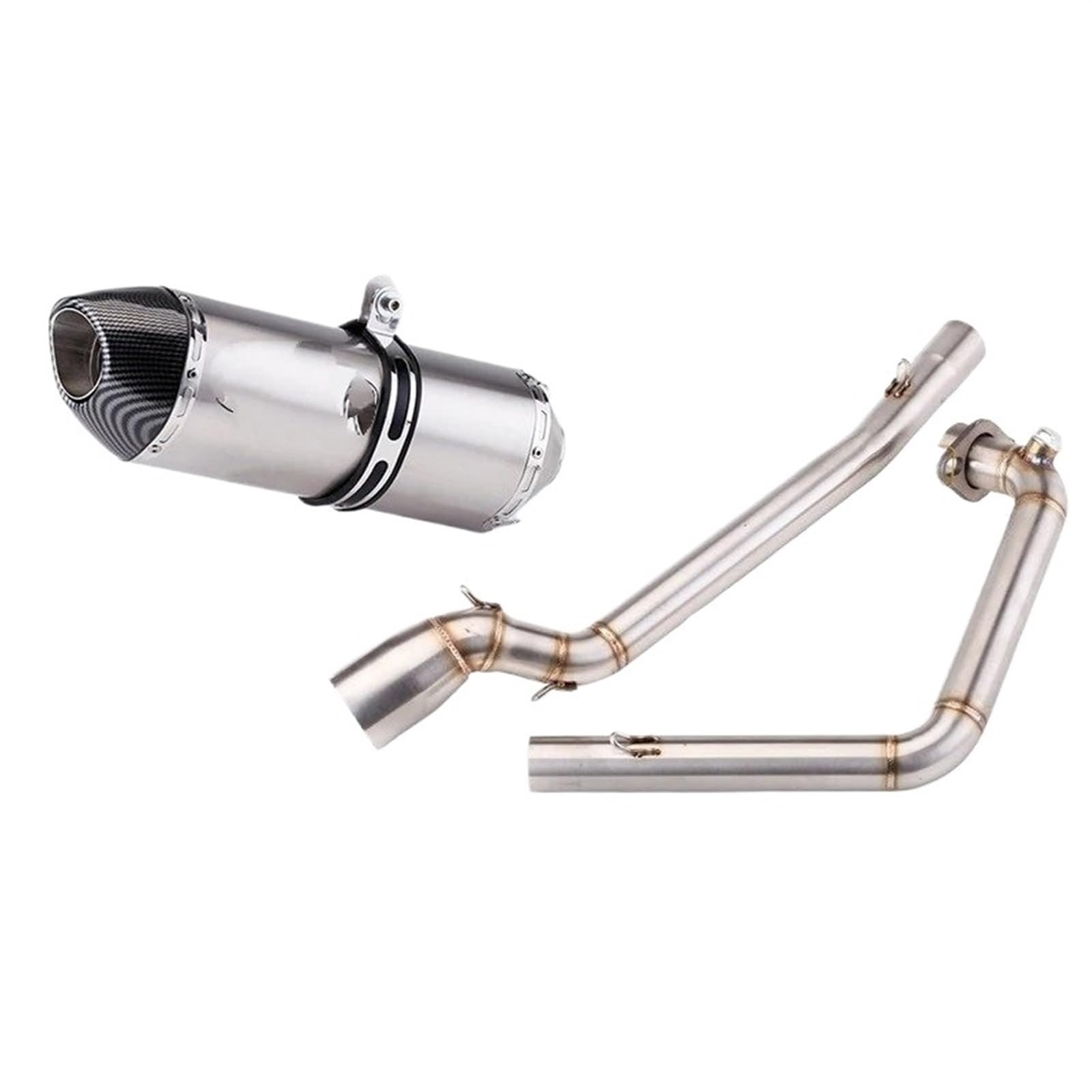 Für Suzuki Für GSXR150 Für Gsxr125 Cle Auspuff Schalldämpfer Rohr Modifizierte Volle Systeme Slip-on Auspuff Motorrad Auspuff Mittelrohr Pipe Exhaust(A) von XEXJHQQ