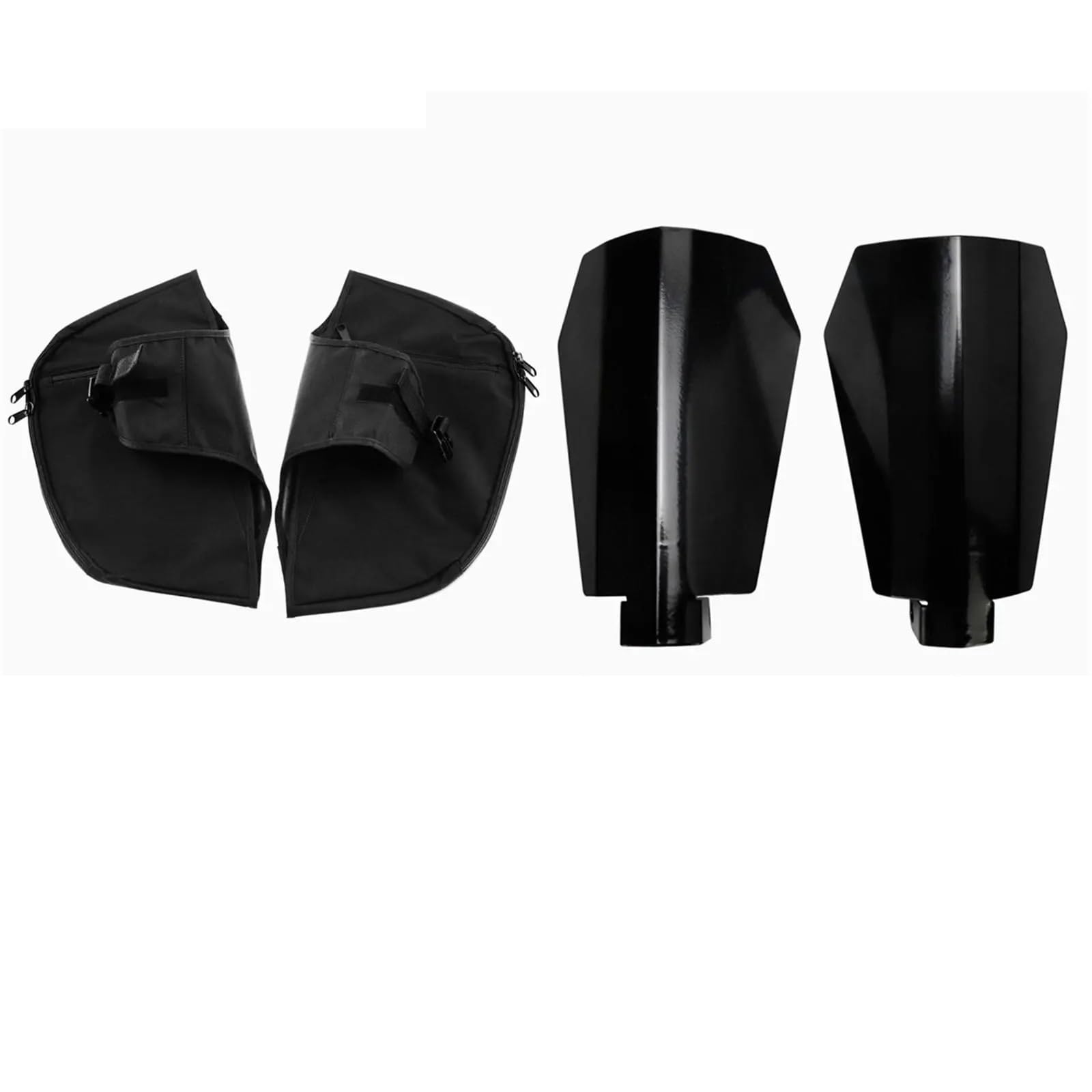 Motorrad Handschützer Für Touring Für Street Für Road Für Glide Für FLHR Motorrad Weiche Unterteile Bein Elefantenohren Wärmer Chaps & Shade Handschutz 2 STK Handprotektoren Motorrad Handschutz Griffs von XEXJHQQ