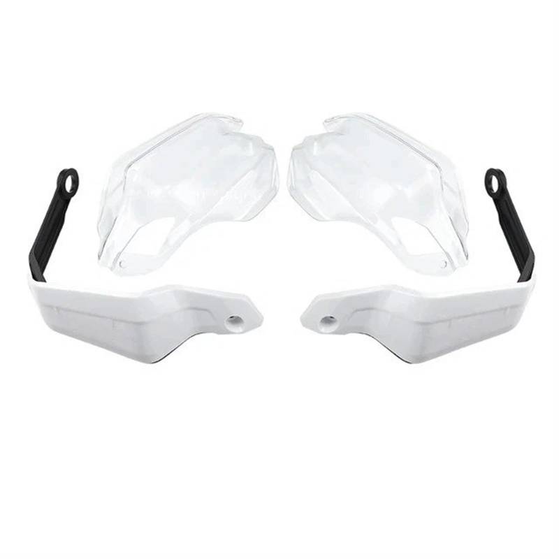 Motorrad Handschützer Für Transalp XL 750 XL750 2023-2024 Motorrad Handprotektor Extensions Zubehör Handschutz Deflektoren Windschutzscheibe Stück Motorrad Handschutz Griffschutz(Set A - White TP) von XEXJHQQ