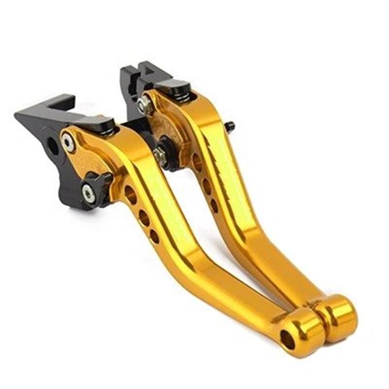 Motorrad Kupplungshebel Für Kawasaki Für Z750 Z 750 2007-2012 Motorradzubehör CNC Kurzbremskupplungshebel Schwarz Bremshebel(Gold) von XEXJHQQ