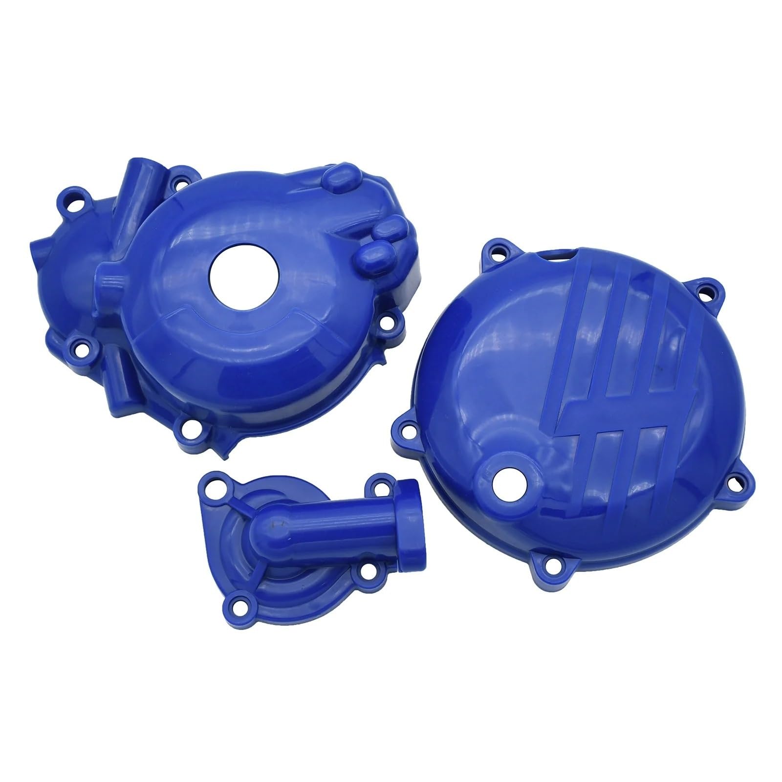 Motorrad Motor Abdeckung Für Zongshen NC250 NC450 Für KAYO T4 K4 T6 K6 Motorrad Kunststoff Kupplung Schutz Zündung Schutz Motor Schutz Wasserpumpe Abdeckung Motorstatorabdeckung(A-Blue) von XEXJHQQ